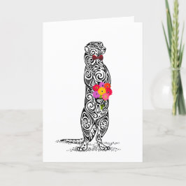 Wees mijn Valentijn Meerkat Bedankkaart