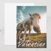 Wees mijn Valentijn met kijkend Paard V2.0 (Voorkant / Achterkant)