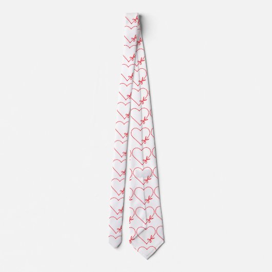 Wees mijn Valentijn met mijn hart Stropdas (Achterkant)