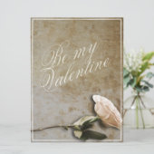 Wees mijn Valentijn met Roos (Staand voorkant)