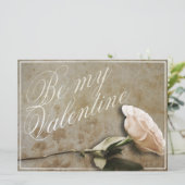 Wees mijn Valentijn met Roos (Staand voorkant)