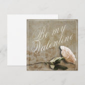 Wees mijn Valentijn met Roos (Voorkant / Achterkant)