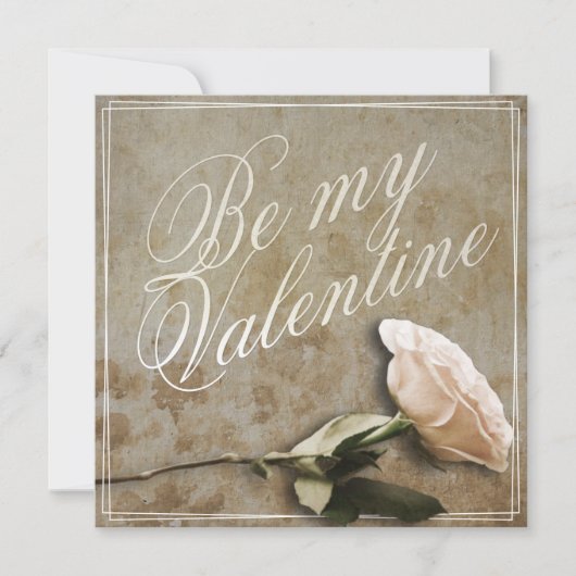 Wees mijn Valentijn met Roos (Voorkant)