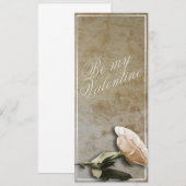 Wees mijn Valentijn met Roos (Voorkant / Achterkant)