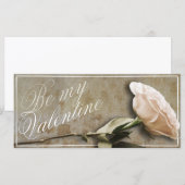Wees mijn Valentijn met Roos (Voorkant / Achterkant)