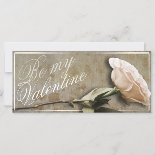 Wees mijn Valentijn met Roos (Voorkant)