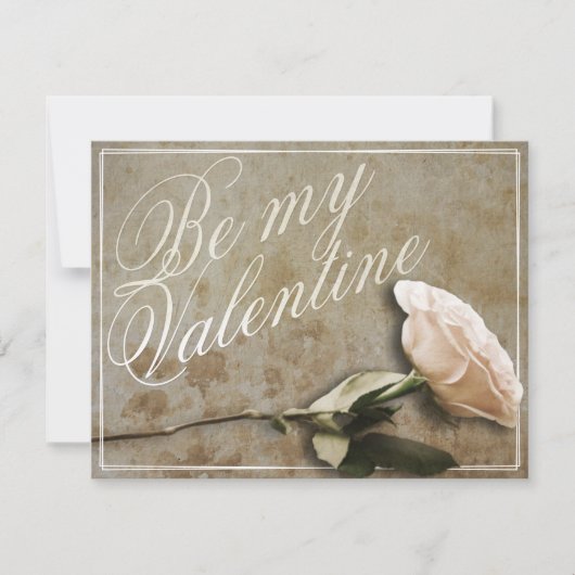 Wees mijn Valentijn met Roos (Voorkant)