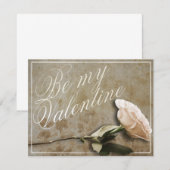 Wees mijn Valentijn met Roos (Voorkant / Achterkant)