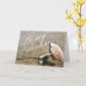 Wees mijn Valentijn met Roos Kaart (Gele Bloem)