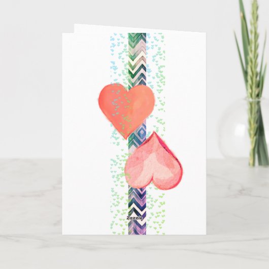 Wees mijn Valentijn met vogels Kaart (Achterkant)