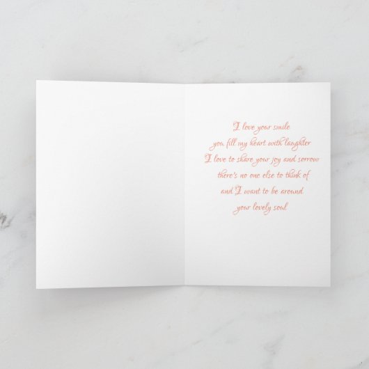 Wees mijn Valentijn met vogels Kaart (Binnen)