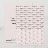 Wees mijn Valentijn Minimal Roze Harten Feestdagenkaart (Voorkant / Achterkant)