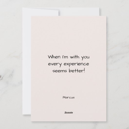 Wees mijn Valentijn Minimal Roze Harten Feestdagenkaart (Achterkant)