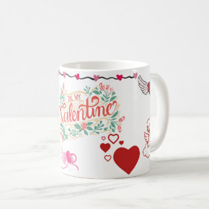 Wees Mijn Valentijn Mopshart Mok
