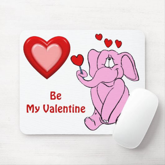 Wees mijn Valentijn Mousepad Muismat (Met muis)