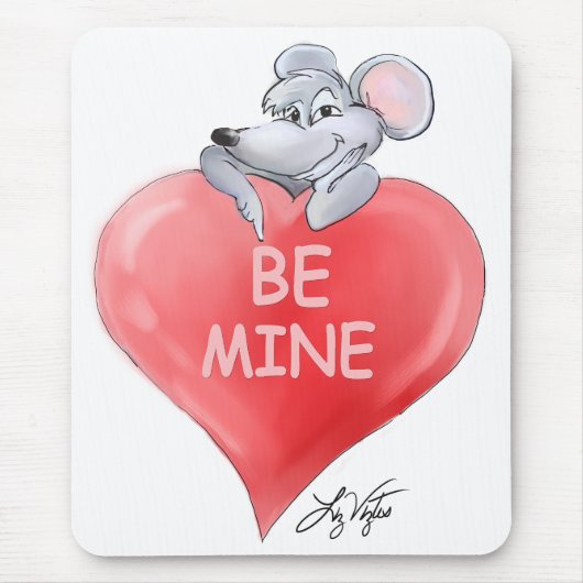Wees mijn Valentijn Mousepad Muismat (Voorkant)