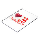 Wees mijn Valentijn Notitieboek (Linkerzijde)