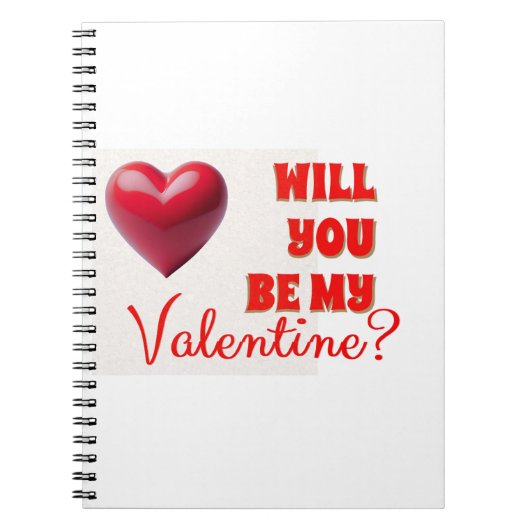 Wees mijn Valentijn Notitieboek (Voorkant)