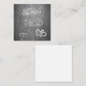 Wees mijn Valentijn Notitiekaartje (Voorkant / Achterkant)