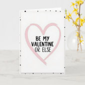 Wees mijn Valentijn of anders Grappige kaart (Gele Bloem)