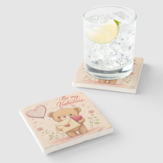 Wees mijn Valentijn Onderzetter (Zijkant)