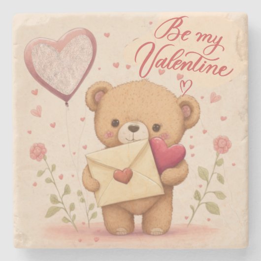 Wees mijn Valentijn Onderzetter (Voorkant)