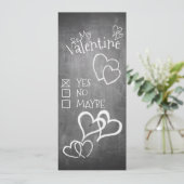 Wees mijn Valentijn op een krijgsraad (Staand voorkant)