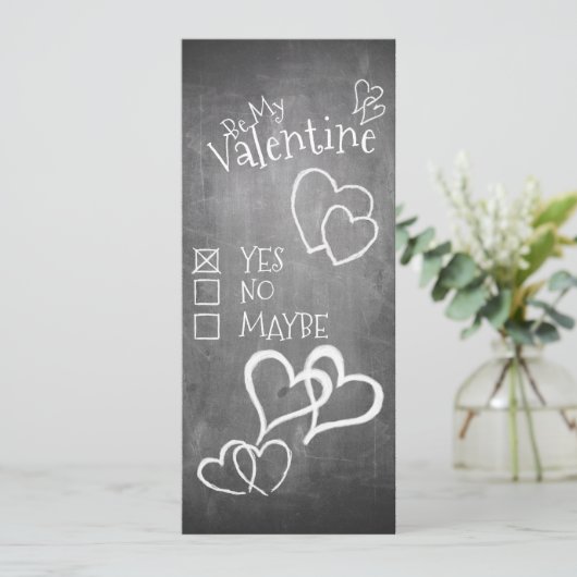 Wees mijn Valentijn op een krijgsraad (Staand voorkant)