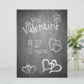 Wees mijn Valentijn op een krijgsraad (Staand voorkant)