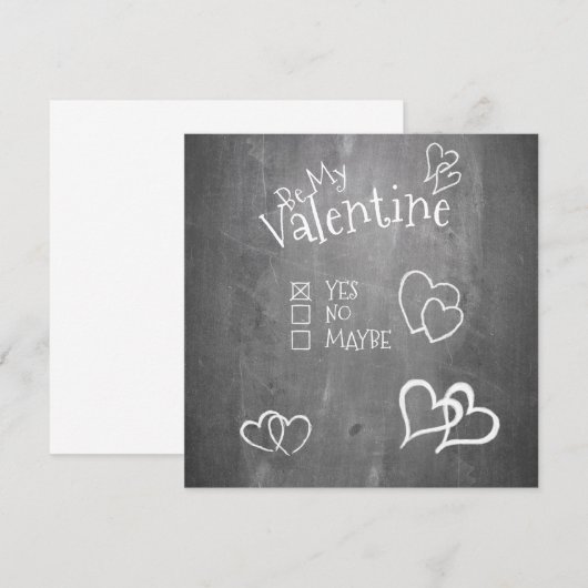 Wees mijn Valentijn op een krijgsraad (Voorkant / Achterkant)