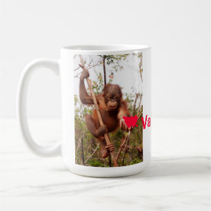 Wees mijn Valentijn Orangutan Fan Koffiemok