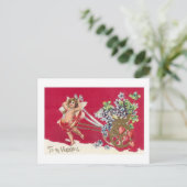 Wees mijn Valentijn ouderwetse Valentijn Kaart (Staand voorkant)