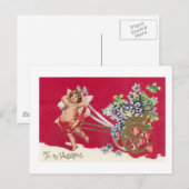 Wees mijn Valentijn ouderwetse Valentijn Kaart (Voorkant / Achterkant)