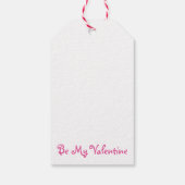 Wees mijn Valentijn Pastel Snoep Conversity Hearts Cadeaulabel (Achterkant)