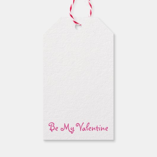 Wees mijn Valentijn Pastel Snoep Conversity Hearts Cadeaulabel (Achterkant)