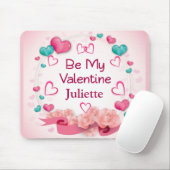 Wees mijn Valentijn persoonlijke Mousepad Muismat (Met muis)