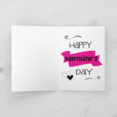 Wees mijn Valentijn Pinguïn met cadeaus Feestdagen Kaart (Binnen)