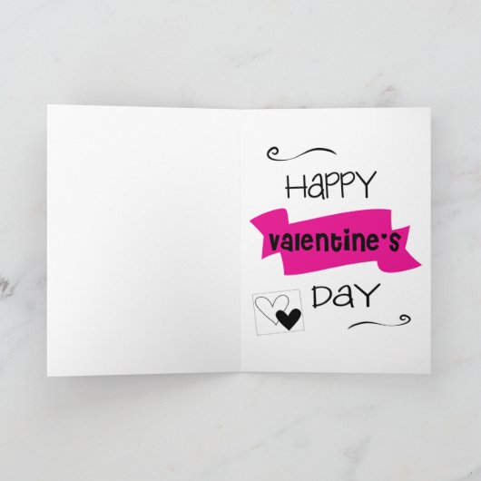 Wees mijn Valentijn Pinguïn met cadeaus Feestdagen Kaart (Binnen)