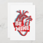 Wees mijn Valentijn platte Kaart (Voorkant / Achterkant)