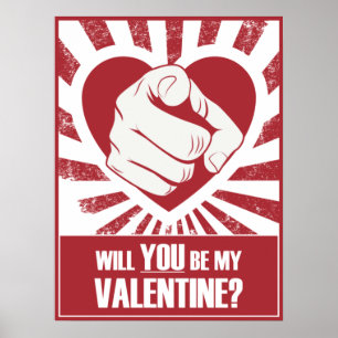 Wees mijn Valentijn Poster