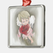 Wees mijn Valentijn Premium Square Ornament (Links)