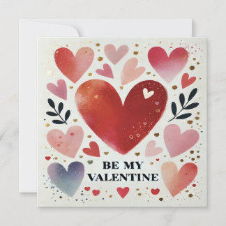 Wees mijn Valentijn Print Design Kaart