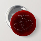 Wees mijn Valentijn Red Hearts Ronde Button 7,6 Cm (Voorkant /achterkant)