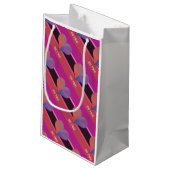 Wees mijn Valentijn reflecterend hart Klein Cadeauzakje (Achterkant Gekanteld)