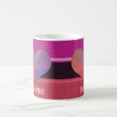 Wees mijn Valentijn reflecterend hart Koffiemok (Center)