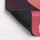 Wees mijn Valentijn reflecterend hart Muismat (Hoek)