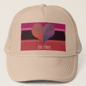 Wees mijn Valentijn reflecterend hart Trucker Pet (Voorkant)