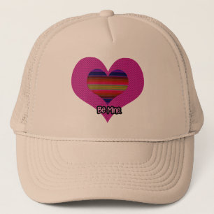 Wees mijn Valentijn Regenboog Hart Trucker Pet