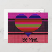 Wees mijn Valentijn regenbooghart Feestdagenkaart (Voorkant / Achterkant)