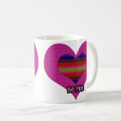 Wees mijn Valentijn regenbooghart Koffiemok (Voorkant rechts)